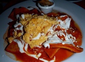 Chilaquiles at La Vagabunda